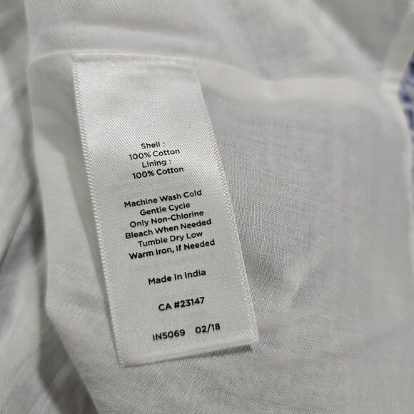 Women's Talbots Petites Geo Mixed-Print Fit-and-Flare Dress Pockets Size 6P - Picture 6 of 7